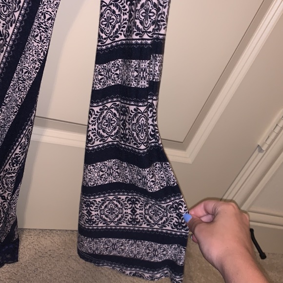 Tribal print, lace, flare long sleeve, size M - Picture 2 of 5